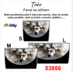 MOB Peněženka Tinka malované květy Panel se střihem - fotonávod v popisu produktu