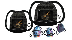 MOB B Panel sportovní stahovací vak (batoh) s dvojitým dnem OZZY - kytara fotonávod v popisu produktu - výběr z rozměrů