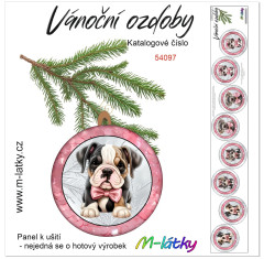 MOB Panel závěsné ozdoby -  kočky a psi mix 4x2 ks tisk na objednávku