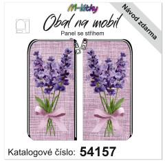 MOB Panel - obal na mobil Petr - levandule - náš tisk na objednávku