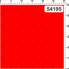 OB Metráž černé puntíky 3 mm (rozestup 5 cm) - červená náš tisk na objednávku – výběr z materiálů