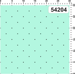 OB Metráž černé puntíky 3 mm (rozestup 5 cm) - mentolová modrá (mint blue) náš tisk na objednávku – výběr z materiálů