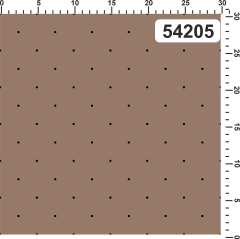 OB Metráž černé puntíky 3 mm (rozestup 5 cm) - mocha (hnědá) náš tisk na objednávku – výběr z materiálů