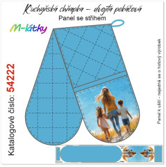 MOB Kuchyňská chňapka(chňapky) dvojitá pekáčová - matka, dcera a syn Panel se střihem - fotonávod v popisu produktu