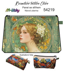 MOB Panel - Kosmetická taštička Eliška - vintage dáma návod k panelu zdarma - více v popisu produktu