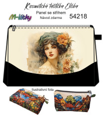 MOB Panel - Kosmetická taštička Eliška - vintage dáma návod k panelu zdarma - více v popisu produktu