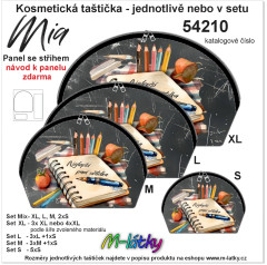 MOB Panel kosmetická taštička Mia - nejlepší paní učitelka Panel se střihem tisk na objednávku