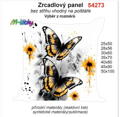 MOB Zrcadlový panel na polštář motýli náš tisk na objednávku