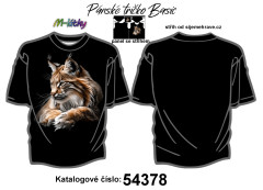 MOB K - Panel k ušití se střihem - pánské tričko BASIC rys náš sublimační tisk na objednávku