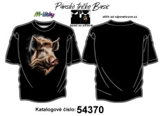 MOB K - Panel k ušití se střihem - pánské tričko BASIC - divočák náš sublimační tisk na objednávku