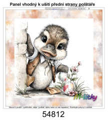 MOB Panel k ušití  - dekorativní polštář - velikonoční kačenka výběr z variant