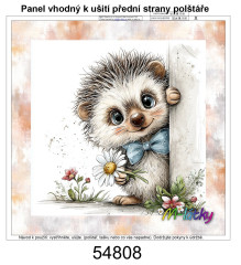 MOB Panel k ušití  - dekorativní polštář - velikonoční ježek výběr z variant