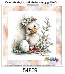MOB Panel k ušití  - dekorativní polštář - velikonoční kačenka výběr z variant