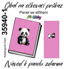 OB Panel k ušití - obal na očkovací průkaz - Panda fotonávod v popisu produktu