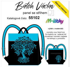 MOB Panel překlápěcí batoh Václav Classic - Strom života panel se střihem tisk na objednávku