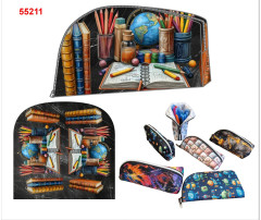 OB Monty penál (kosmetická taštička) škola panel ve střihu tisk na objednávku