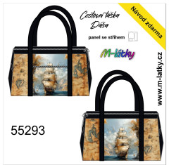 MOB Panel se střihem - cestovní taška Dáša - plachetnice Kočárkovina - fotonávod v popisu produktu