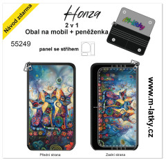 MOB Panel - Honza 2v1 Obal na mobil/peněženka - malované kočky tisk na objednávku