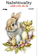 OB Nažehlovačky - velikost archu A4, A5 nebo A6 velikonoční zajíček