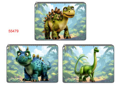 MOB Ema - malá peněženka /kapsička na drobné/kosmetická taštička - 3 ks kapsiček na panelu - dino panel k ušití - fotonávod v popisu produktu