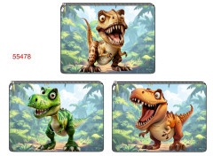 MOB Ema - malá peněženka /kapsička na drobné/kosmetická taštička - 3 ks kapsiček na panelu - dino panel k ušití - fotonávod v popisu produktu