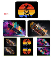 MOB Ema - malá peněženka /kapsička na drobné/kosmetická taštička - 3 ks kapsiček na panelu - scateboard panel k ušití - fotonávod v popisu produktu