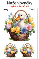 OB Nažehlovačky - velikost archu A4, A5 nebo A6 velikonoční husa