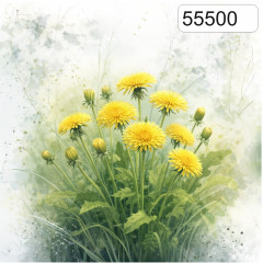 OB Panel čtvercový jarní kolekce pampelišky výběr z rozměrů a materiálů – tisk na objednávku