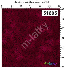 F FQ kolekce tečky na mramoru - vínová 45x55 cm 100% bavlna