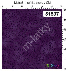 F FQ kolekce tečky na mramoru - fialová borůvková 45x55 cm 100% bavlna