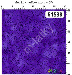 F FQ kolekce tečky na mramoru - fialová 45x55 cm 100% bavlna