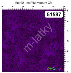F FQ kolekce tečky na mramoru - fialová 45x55 cm 100% bavlna