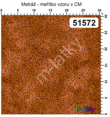 F FQ kolekce tečky na mramoru - skořicová tmavší 45x55 cm 100% bavlna