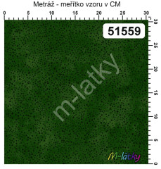 F FQ kolekce tečky na mramoru - tmavě zelená 45x55 cm 100% bavlna