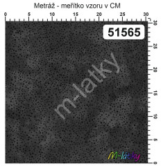 F Textilní panel bavlněný satén kolekce tečky na mramoru - šedá 45x55 cm 100% bavlna