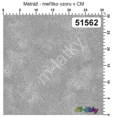 F Textilní panel bavlněný satén kolekce tečky na mramoru - šedá 45x55 cm 100% bavlna
