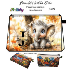 MOB Panel - Kosmetická taštička Eliška s monogramem a jméne návod k panelu zdarma - více v popisu produktu