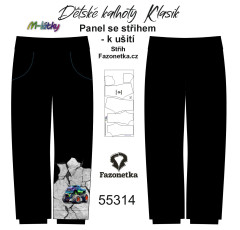 MOB F - Panel dětské kalhoty Klasik - Off road - výběr velikostí a materiálů - vlastní sublimační tisk - na objednávku