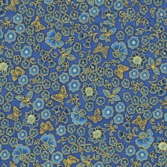 PA Bella mariposa - motýli a ornamenty - zlatotisk  k odeslání cca od 8.2.2021 100% bavlna  SKRM19820-4