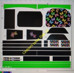 Cestovní kabela velká - plameny (3)