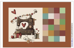 OB Panel 45x30 cm (prostírání) šicí stroj náš tisk na objednávku