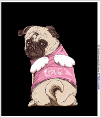 K Panel 34x40 cm - imitace broušeného semiše - mops voděodpudivá úprava - vlastní tisk na objednávku