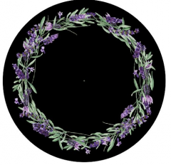 OB Panel - kolová sukně  výběr z průměru  od 60 do 145 cm - levandule tisk m-látky – výběr z rozměrů a variant materiálů