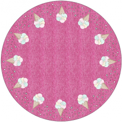 OB Panel - kolová sukně  výběr z průměru  od 60 do 145 cm - zmrzlina tisk m-látky – výběr z rozměrů a variant materiálů