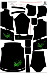 OB F - Panel se střihem dámská bunda Julie - zelení motýli   - výběr z velikostí a materiálů Digitální tisk m-látky - výběr z variant  střih Fazonetka