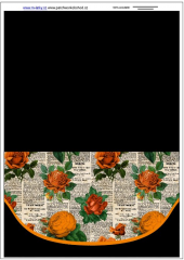 OB Panel  o rozměru 25x35 cm - vhodný na ušití peněženky - noviny/růže výběr z variant materiálu - vlastní sublimační tisk na objednávku