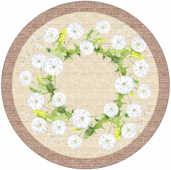 OB Panel kulatý ubrus - pampelišky - výběr z rozměrů a materiálů Panel k ušití