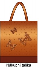 OB Panel - nákupní taška - motýli Kočárkovina - návod ke stažení v popisu produktu