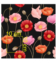 OB Metráž vlčí máky náš tisk na objednávku – výběr z materiálů