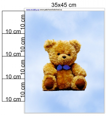 OB Panel  35 x 45 cm  - plyšový medvěd Materiál - výběr z variant